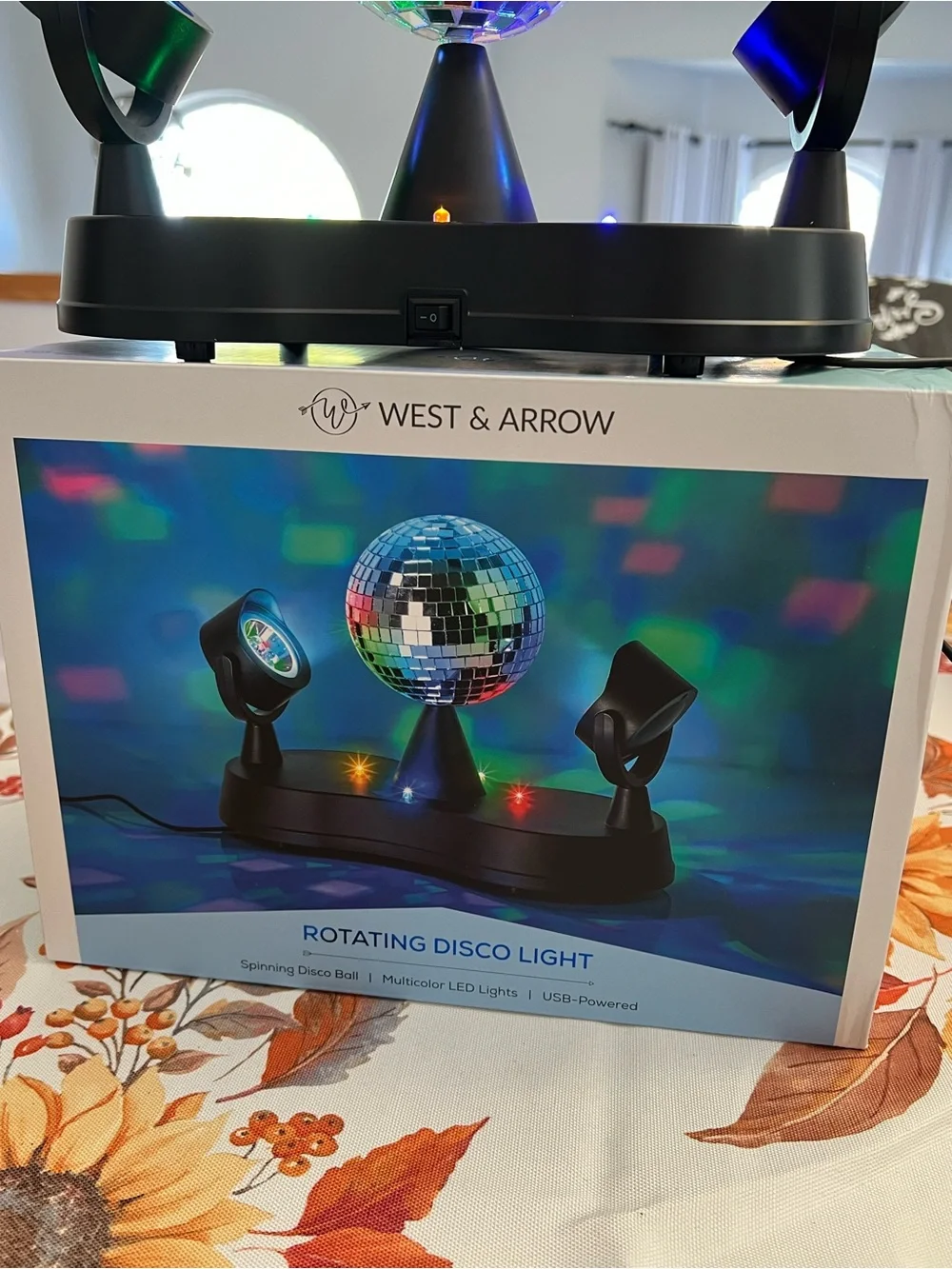 Multicolor Rotating Disco Light - Party Mirror Ball